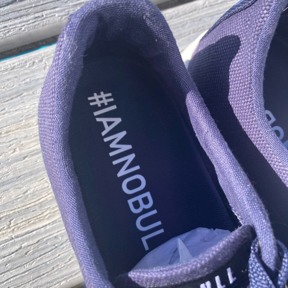 NO BULL - Navy Canvas Trainer Sneakers - 8 RUNS SMALL - Picture 5 of 8